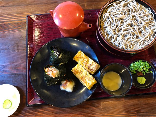 ざるたまむすび_そば茶屋 吹上庵 与次郎店
