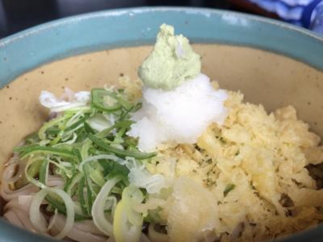 冷がけそば_そば屋八兵衛