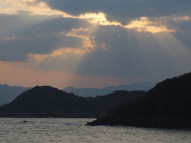 蒲井海岸の夜明けです。_蒲井海岸