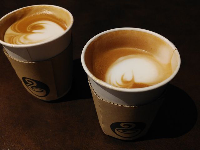 少し飲んでしまいましたが…_フラットホワイトコーヒーファクトリー 三春店