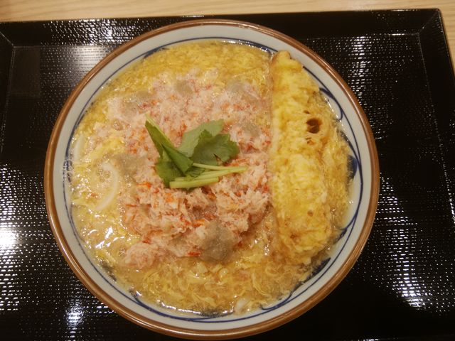 「カニあんかけうどん」です。美味しかったです。_丸亀製麺西葛西メトロセンター