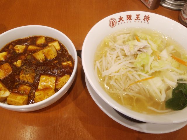 麻婆丼もタンメンも大変美味しかったです。_大阪王将 西葛西南口店