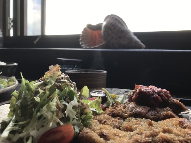 カツレツ食べた_seaside-cafe BlueTrip