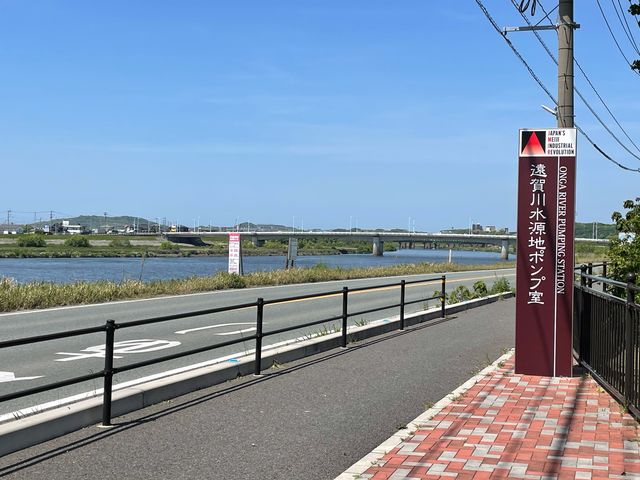 遠賀川沿い_遠賀川水源地ポンプ室