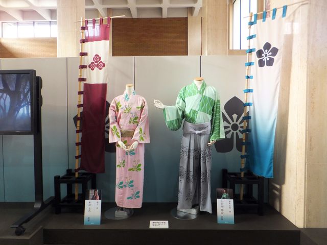 「麒麟がくる」コーナー:大河で使われた衣装を展示していました。_福井県立一乗谷朝倉氏遺跡資料館