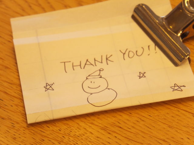 伝票を見てほっこり_j.s. pancake cafe テラスモール湘南店