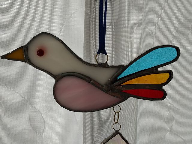 今回作ったウインドキャッチャーです_ルミネステンドグラス工房