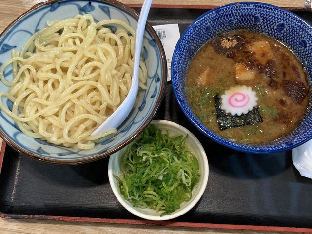 濃厚豚骨魚介つけ麺 ¥850
ねぎ増しトッピング☆_つけめん 自家製麺 三竹寿