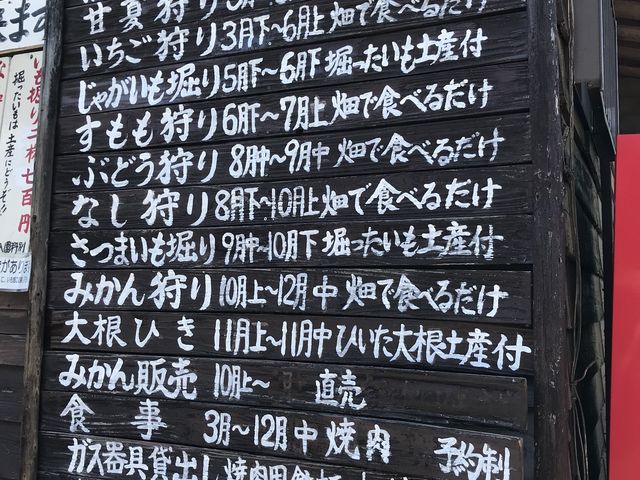 園内の年間予定表_観光農園 南楽園