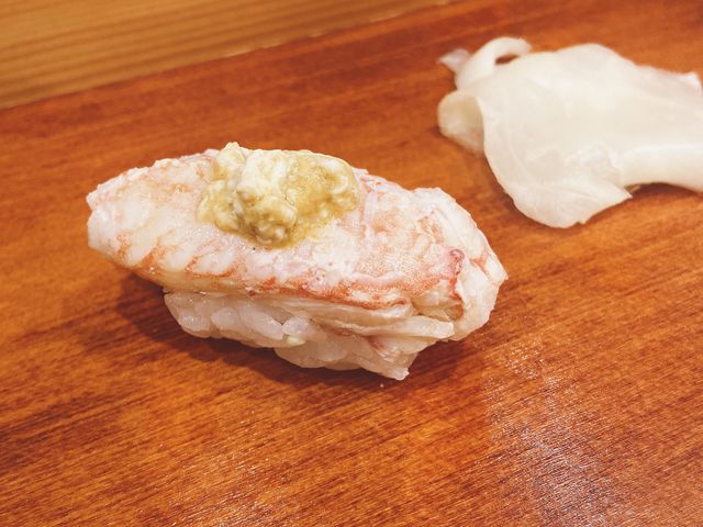 蟹味噌も最高です。_すし処 浜谷