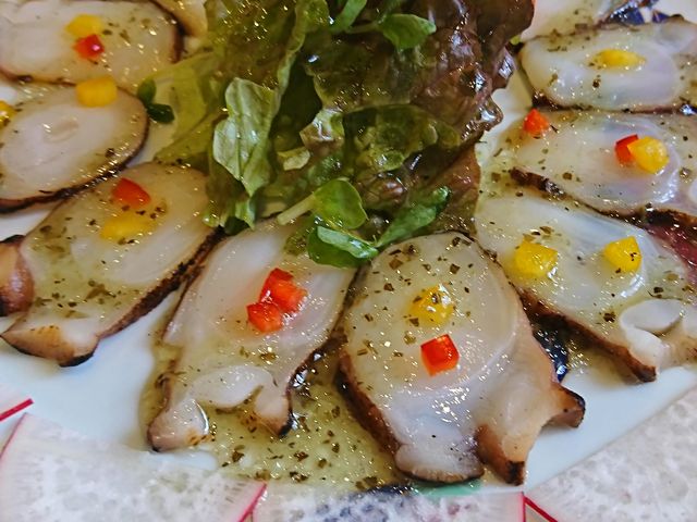 愛媛のミズタコカルパッチョ_しゃぶしゃぶ ひらの