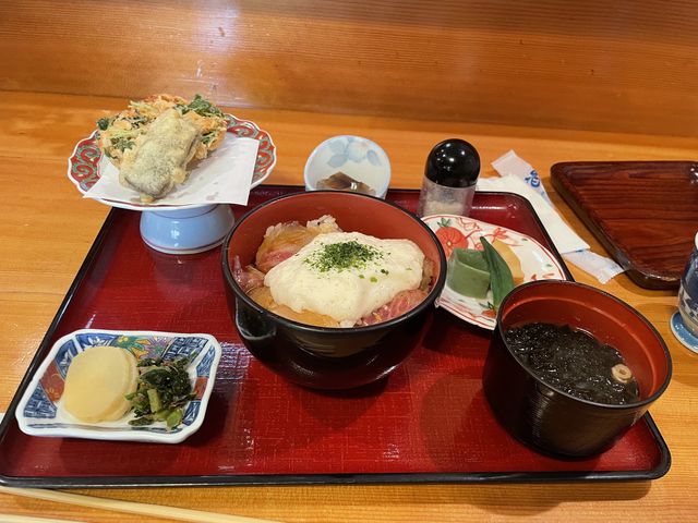 桜エビのかき揚げもサクサクで美味しかったです。_高原茶寮 福風