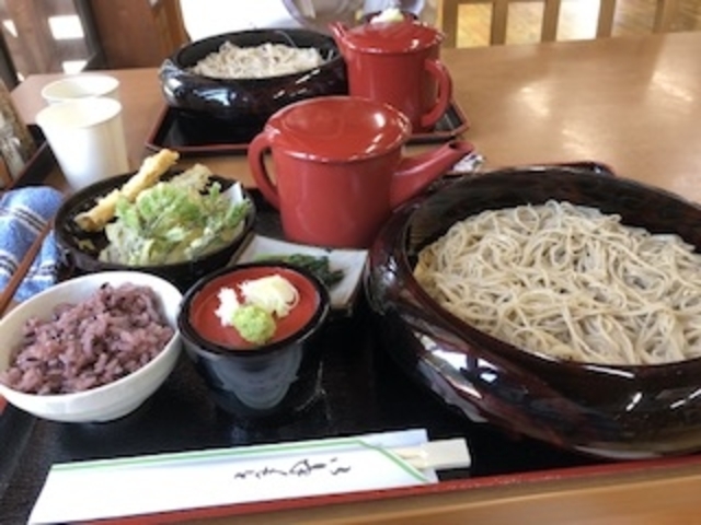 蕎麦定食です!1200円!_道の駅白馬