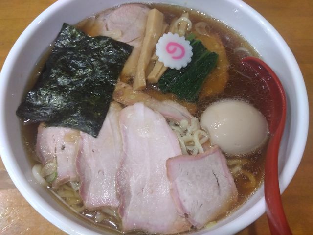 焼豚ワンタン麺味玉入_とら食堂 松戸分店