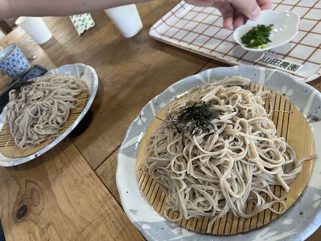 作り立てを、茹でてくれました_西山田農園 森の家