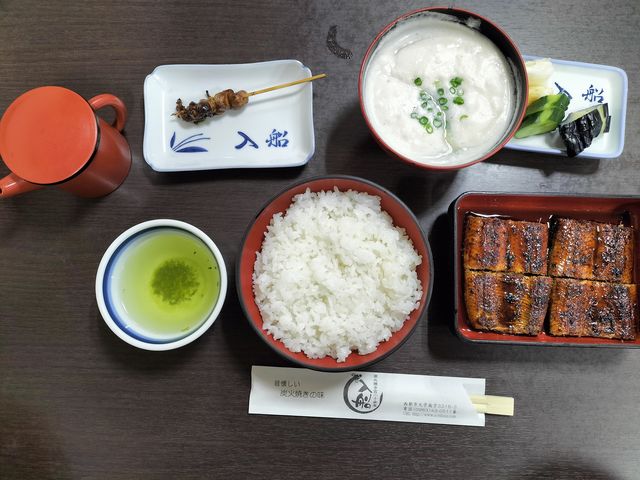 うなぎ定食 鰻の肝つき_入船