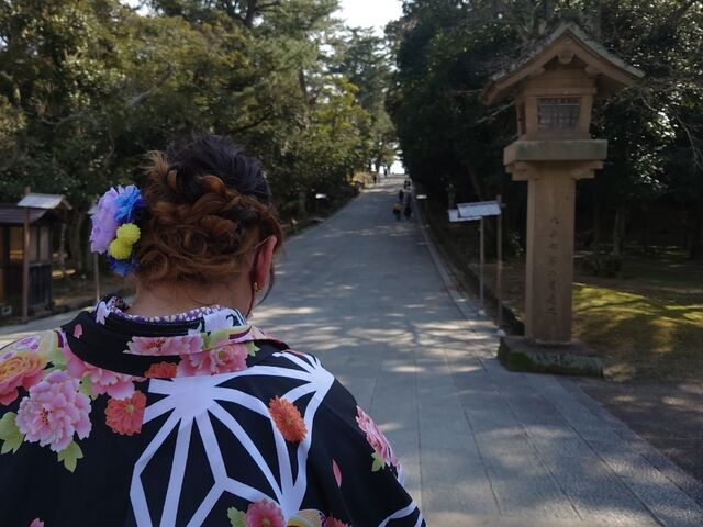 出雲大社へ参拝_出雲大社レンタルKIMONO「ご縁スタイル」