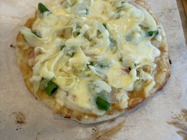 味噌マヨピザです_つきだて花工房