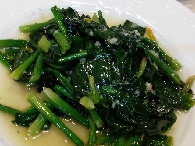 炒時令蔬菜/サッパリと青菜の炒め_本格四川料理 麻辣大学 上野本店