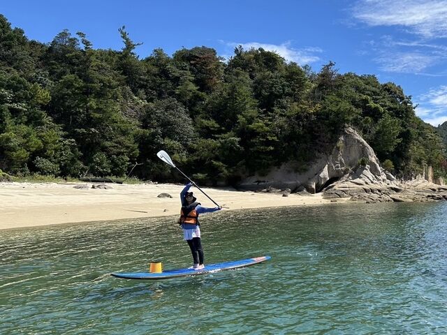 宮島の静かなビーチから海上散歩_ocean garden 海の庭