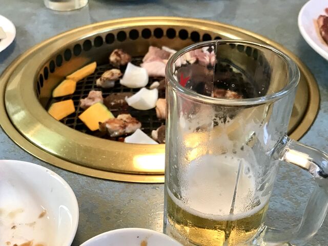 ビールと焼肉は最高!_味さん歩