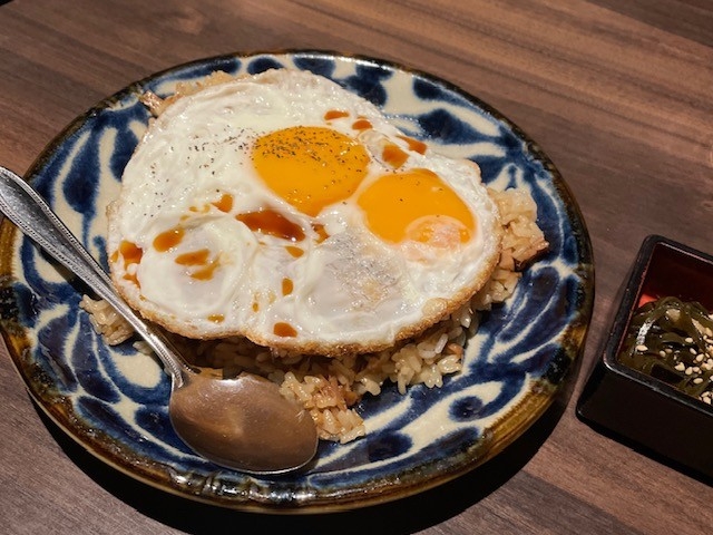 たまご飯(ラフテー?今治名物??)_ぱいかじ 沖縄本店