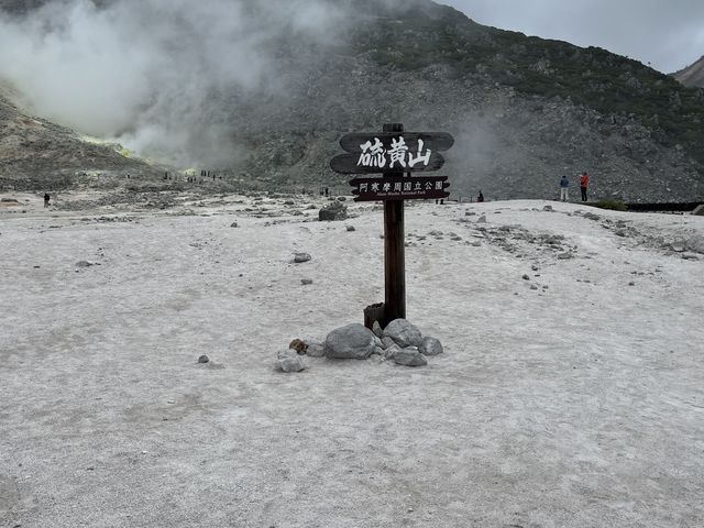 奥さんの硫黄山麓の噴煙の投稿写真1