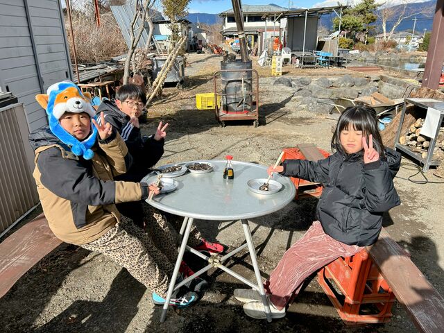 3人で美味しく食べました。_富士見つりぼり
