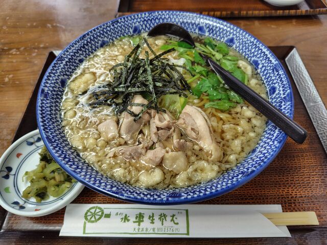 鳥中華(大盛り)_手打水車生そば