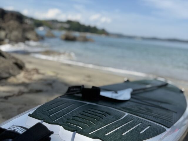 SUP体験中休憩も何度か挟みながらゆったり時間を過ごせます_Oshima Paddle Club