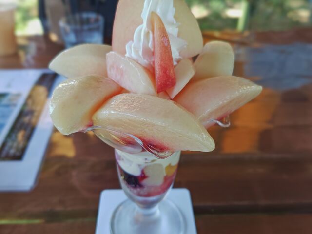 麗しの夏パフェ_ピーチカフェなかにし