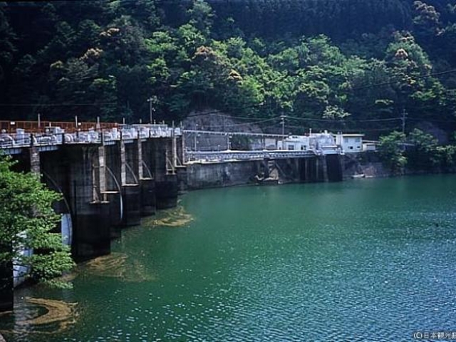 津賀ダム湖の写真1