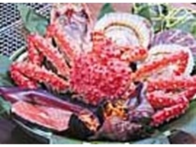 『まるごと北海道盛り』蟹等半身で半額も可_北海あぶりやき 運河倉庫