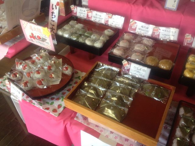 那須ゆかりのお菓子がいっぱいの店内_愛月堂本舗 大田原店