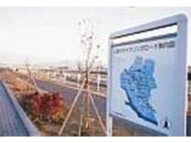 伊勢崎市内を分断する広瀬川沿いがロード_サイクリングロード