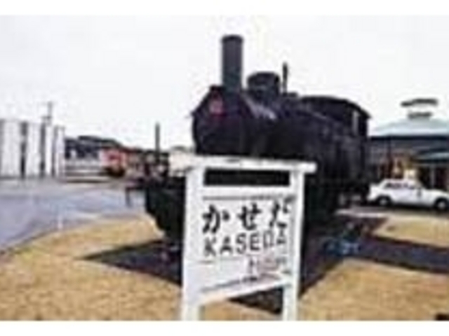 ドイツのハノーバー社製の機関車も展示_鹿児島交通加世田ステーション鉄道記念館