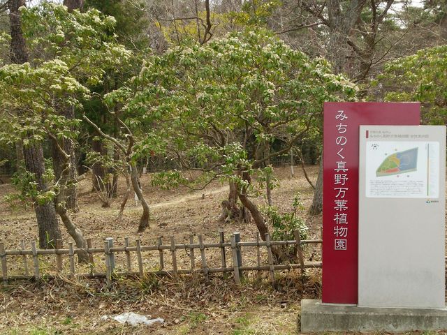植物園の入り口には雰囲気のある門が_みちのく真野万葉植物園
