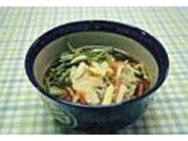 地元でとれた野菜がたっぷりの『田舎そば』_清流の里 清流そば