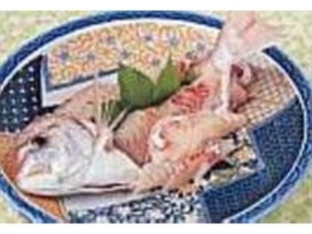 ご主人が早業でさばいた、マダイの造り_お食事処 あさやま