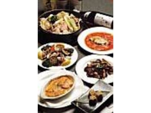 鍋(冬期限定)、イカと季節野菜のグリル等_魯山