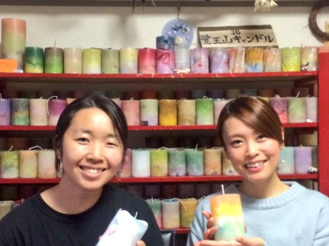 お客様スナップです。お友達同士でも!_名古屋手作り体験ワークショップ教室 candle shop cafe 覚王山キャンドル