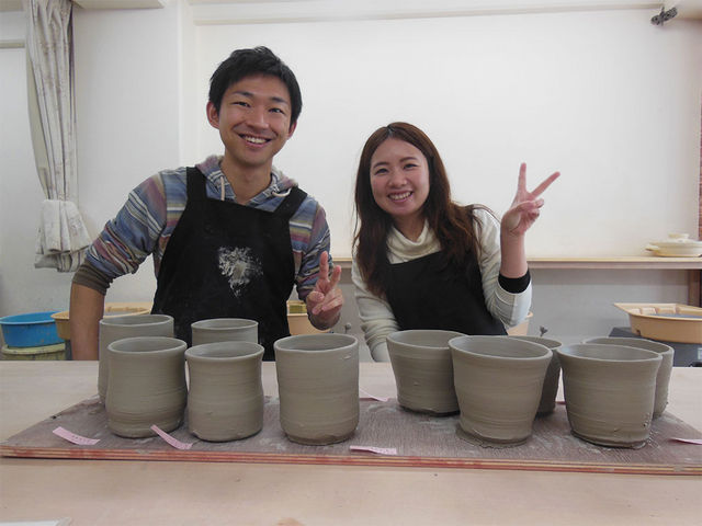 初めてでもこんなにたくさん作ることができます_陶芸教室ダルン