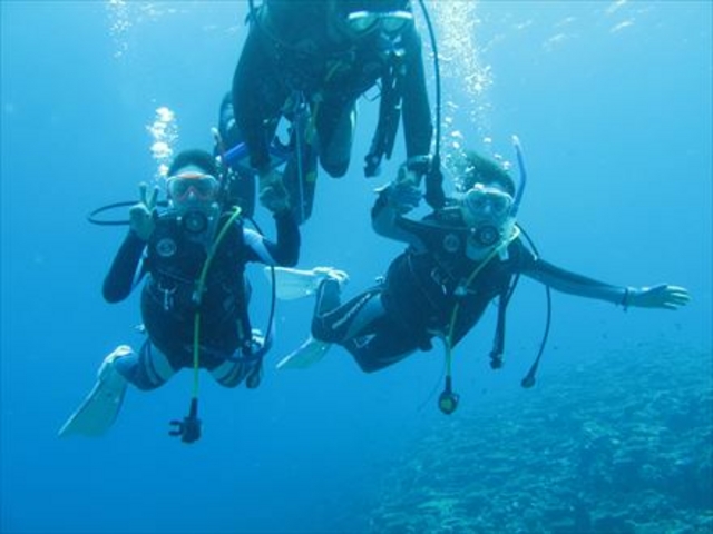 体験ダイビング!まるで空を飛んでいるような感覚です。_スローダイブ石垣島