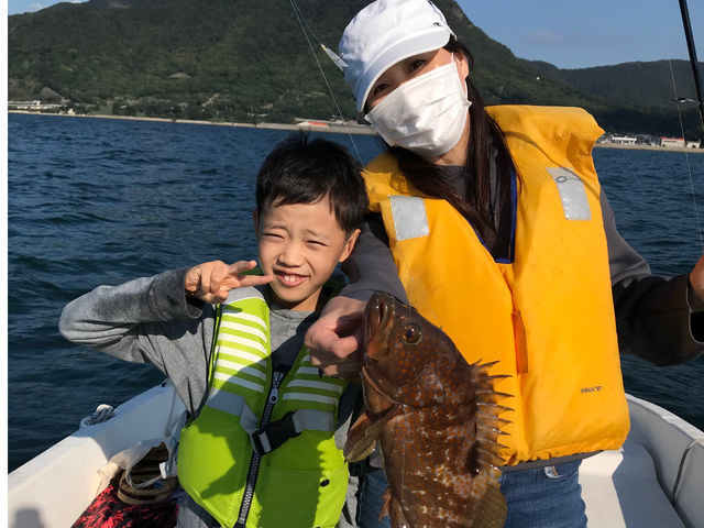 大物((アコウ)ゲットでした。_釣り船 有明浜遊び体験