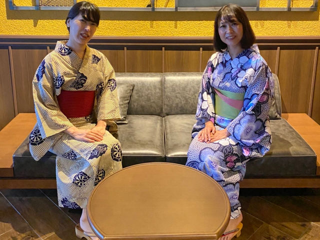浴衣で_着物レンタル 乙女のきもの