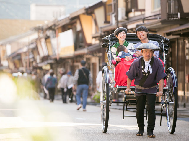 古い街並み(職人町)_郡上八幡観光人力車 進風舎