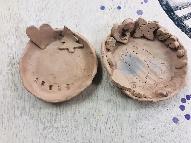お子様作品途中経過。_陶芸dakota工房