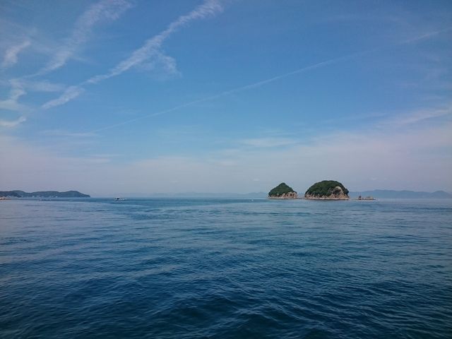 船上の景色サイコー!
海の透明度も抜群!_せとうち丸(フィッシングセンターえばし)