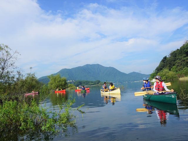 河口湖カヌー体験_富士漫遊社