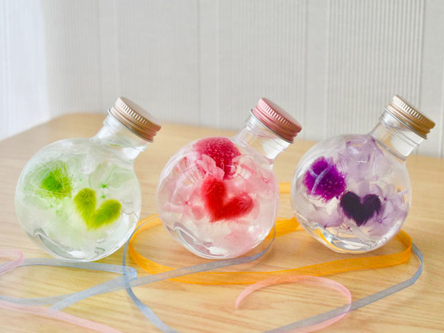 コロンとかわいいボトルでカクテルハーバリウム!
抹茶ミルク・いちごミルク・カシスミルク_marshmallow